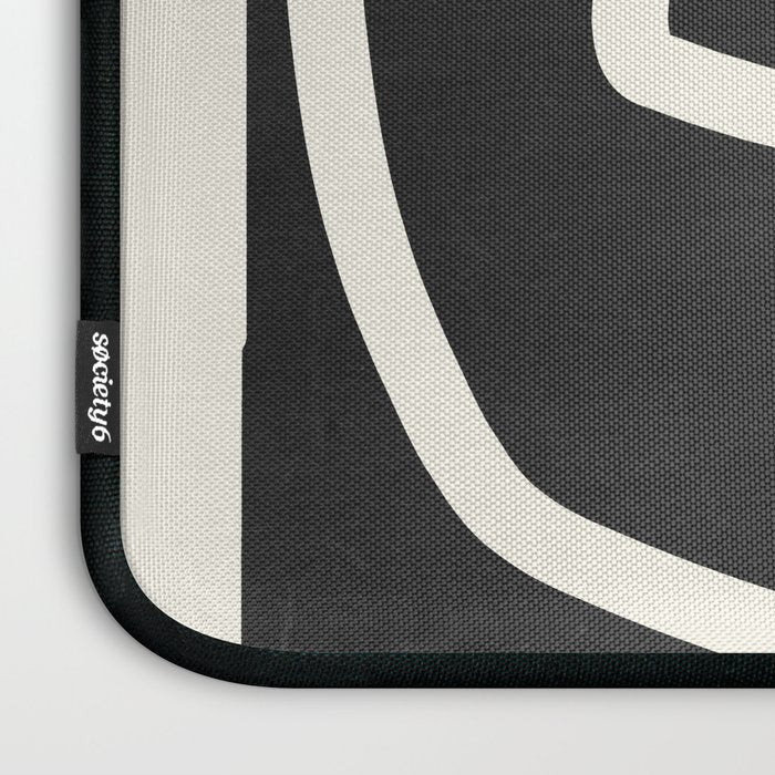 abstract minimal 57 Black & White Laptop Sleeve Gallery Image 3