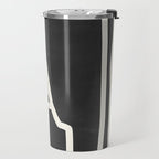 abstract minimal 57 Black & White Travel Mug Gallery Image 2