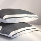 abstract minimal 57 Black & White Pillow Sham Gallery Image 3