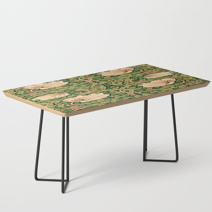 William Morris Pimpernel, green, William Morris floral design  Coffee Table Gallery Image 1