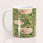 William Morris Pimpernel, green, William Morris floral design  Coffee Mug Gallery Image 3