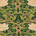 William Morris Pimpernel, green, William Morris floral design  Coffee Mug Gallery Image 2
