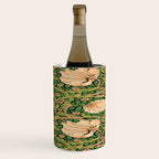 William Morris Pimpernel, green, William Morris floral design  Wine Chiller Gallery Image 3