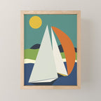 mid century sails Mini Art Print Gallery Image 1