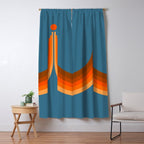 Abstraction_SUN_RISING_RETRO_SPACE_POP_ART_0906S Window Curtain Gallery Image 5