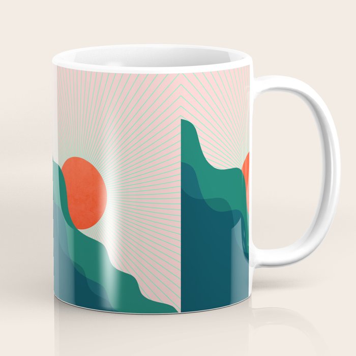 Abstraction_NEW_SUNLIGHT_MOUNTAINS_SHINE_POP_ART_M1209A Coffee Mug Gallery Image 1