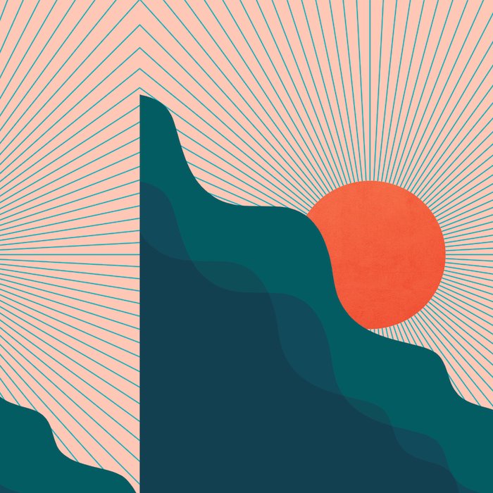 Abstraction_NEW_SUNLIGHT_MOUNTAINS_SHINE_POP_ART_M1209A Coffee Mug Gallery Image 2