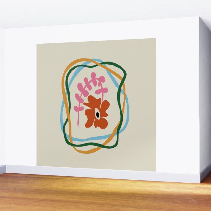 Abstract color flow  Wall Mural Gallery Image 2