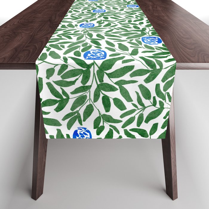 Chinoiserie Garden Table Runner Gallery Image 1
