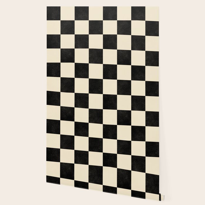 Checkers - Black and Cream Wallpaper Gallery Image 2
