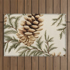 Pinecone Enchantment Outdoor Rug Gallery Image 1