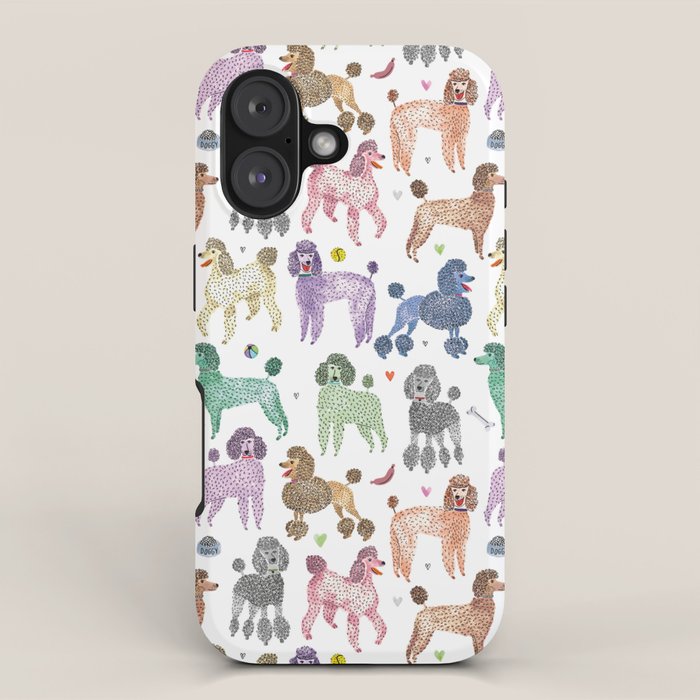 Poodles by Veronique de Jong iPhone Case
