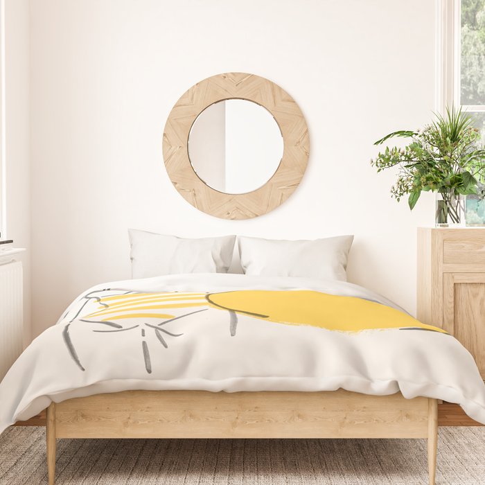 Summer ready - line drawing Duvet Cover Gallery Image 3