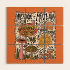 Mushrooms of Maryland Wood Wall Art Gallery Image 1