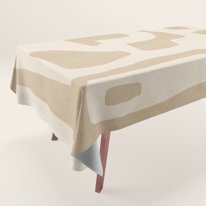 Modern Abstract Minimal Shapes 120 Tablecloth Gallery Image 1