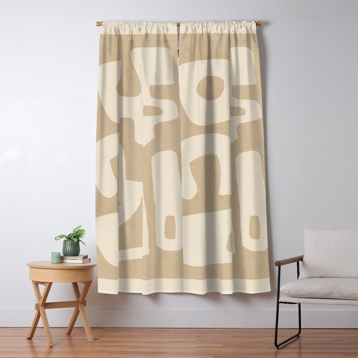 Modern Abstract Minimal Shapes 120 Window Curtain Gallery Image 1