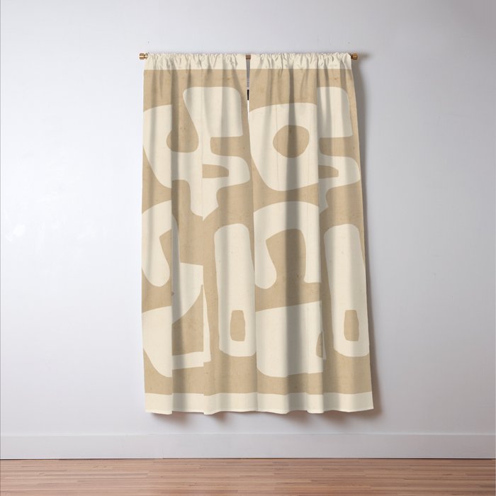 Modern Abstract Minimal Shapes 120 Window Curtain Gallery Image 3