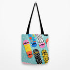 Omigod - 80s retro memphis skateboards pattern sports trendy 1980's vintage style retro Tote Bag Gallery Image 2