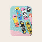 Omigod - 80s retro memphis skateboards pattern sports trendy 1980's vintage style retro Bath Mat Gallery Image 1