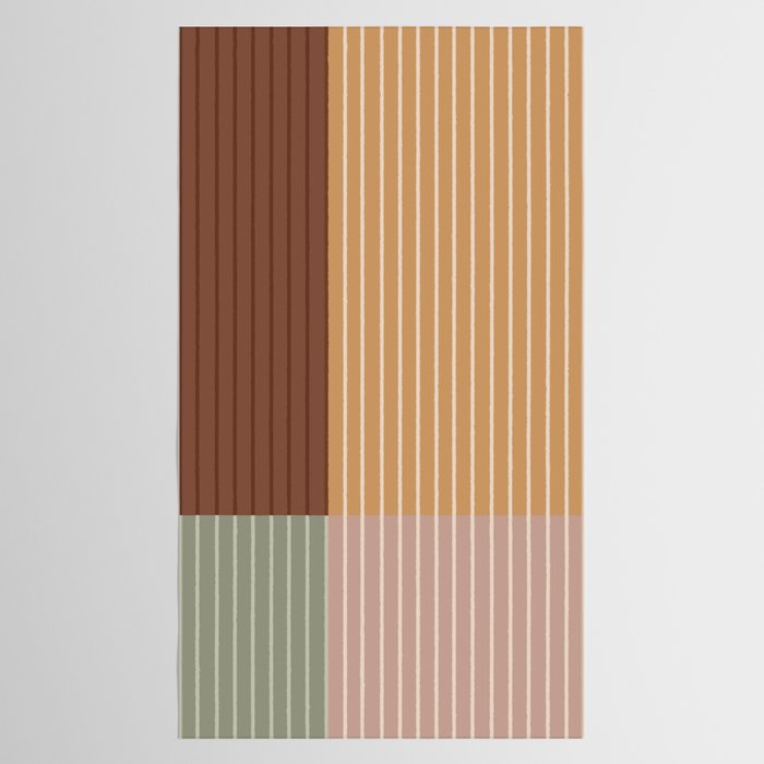 Color Block Line Abstract LII Boho Western Tablecloth Gallery Image 2