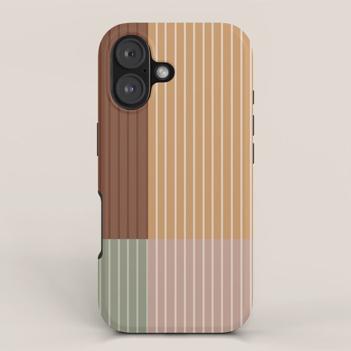 Color Block Line Abstract LII Boho Western iPhone Case Gallery Image 1