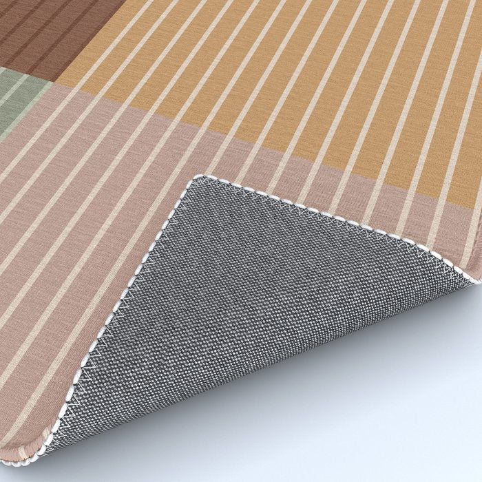 Color Block Line Abstract LII Boho Western Rug Gallery Image 4