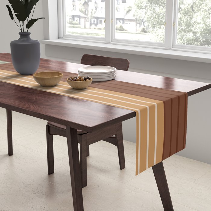 Color Block Line Abstract LII Boho Western Table Runner Gallery Image 2