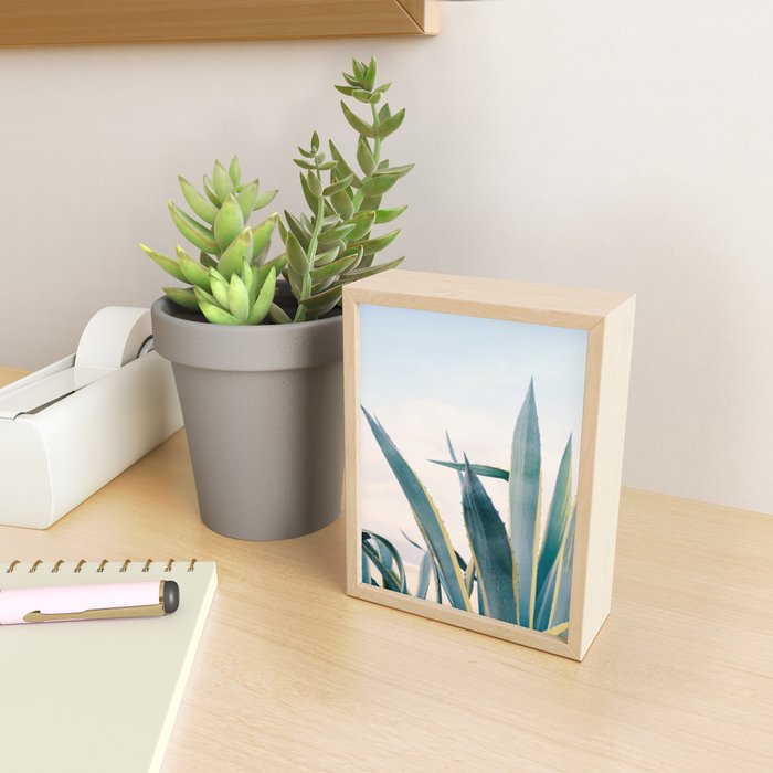 Coastal Agave Cactus Mini Art Print Gallery Image 2