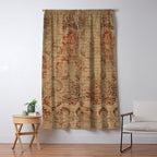 Aged Damask Texture 1 Window Curtain Gallery Image 5