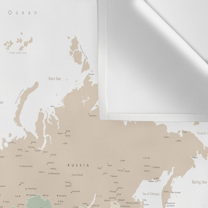 World map with cities, "Anouk" Wall Tapestry Gallery Image 3