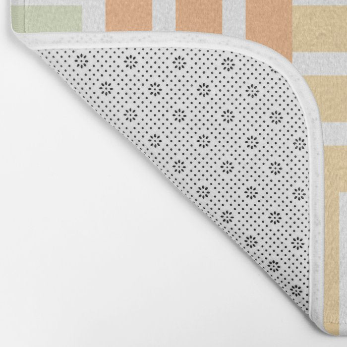 Grid on Pastels Bath Mat Gallery Image 2