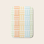 Grid on Pastels Bath Mat Gallery Image 1