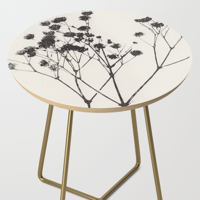 Gypsophila in a Blue Vase Side Table Gallery Image 2