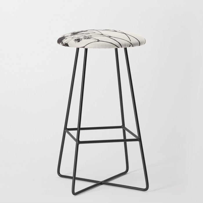 Gypsophila in a Blue Vase Stool Gallery Image 1