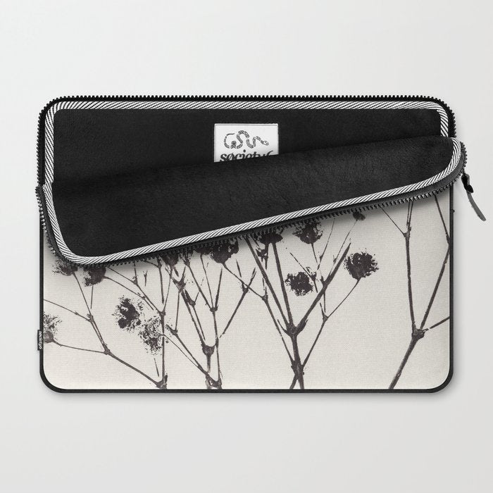 Gypsophila in a Blue Vase Laptop Sleeve Gallery Image 2