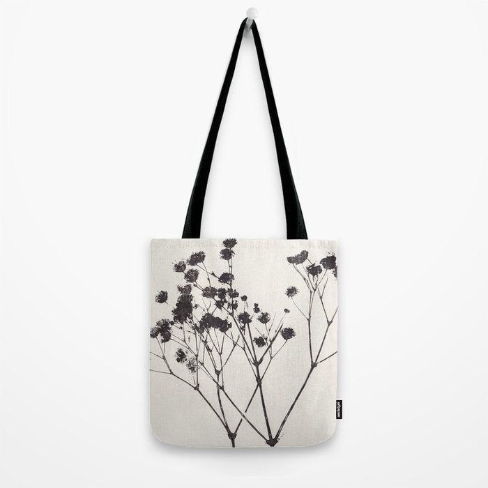 Gypsophila in a Blue Vase Tote Bag Gallery Image 2