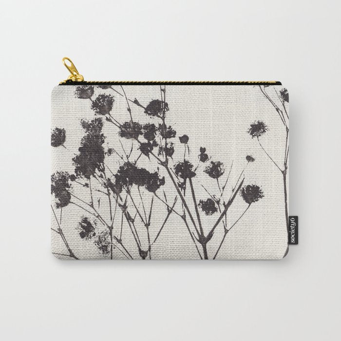 Gypsophila in a Blue Vase Carry All Pouch Gallery Image 1