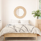 Gypsophila in a Blue Vase Duvet Cover Gallery Image 3