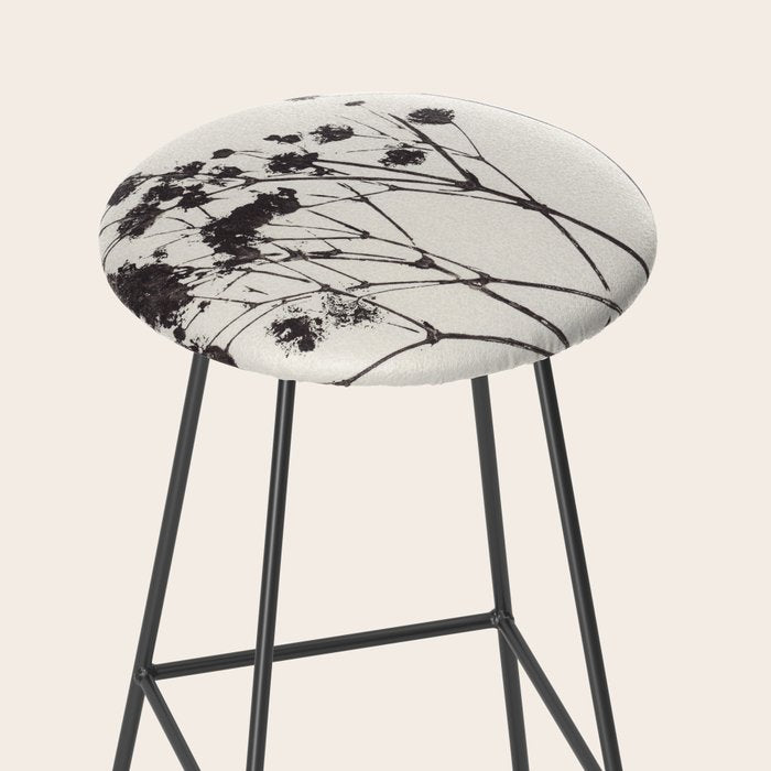 Gypsophila in a Blue Vase Stool Gallery Image 2