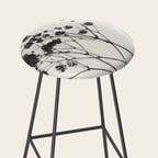 Gypsophila in a Blue Vase Stool Gallery Image 2