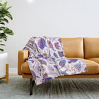 Ray day 1 - bright Throw Blanket Gallery Image 1