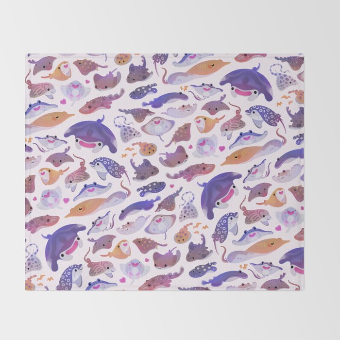 Ray day 1 - bright Throw Blanket Gallery Image 2