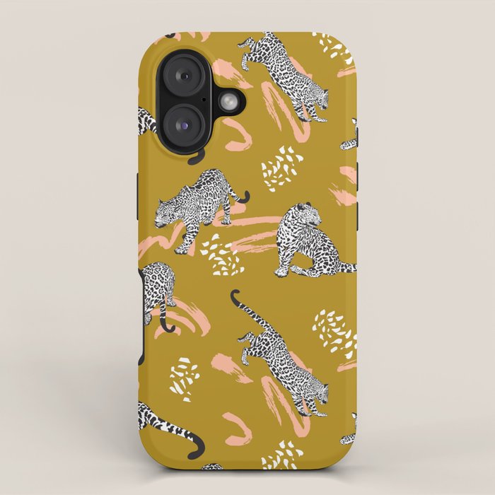 Leopards - Mustard iPhone Case Gallery Image 1