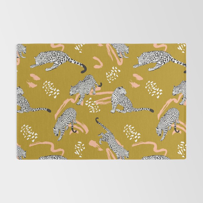 Leopards - Mustard Rug Gallery Image 2