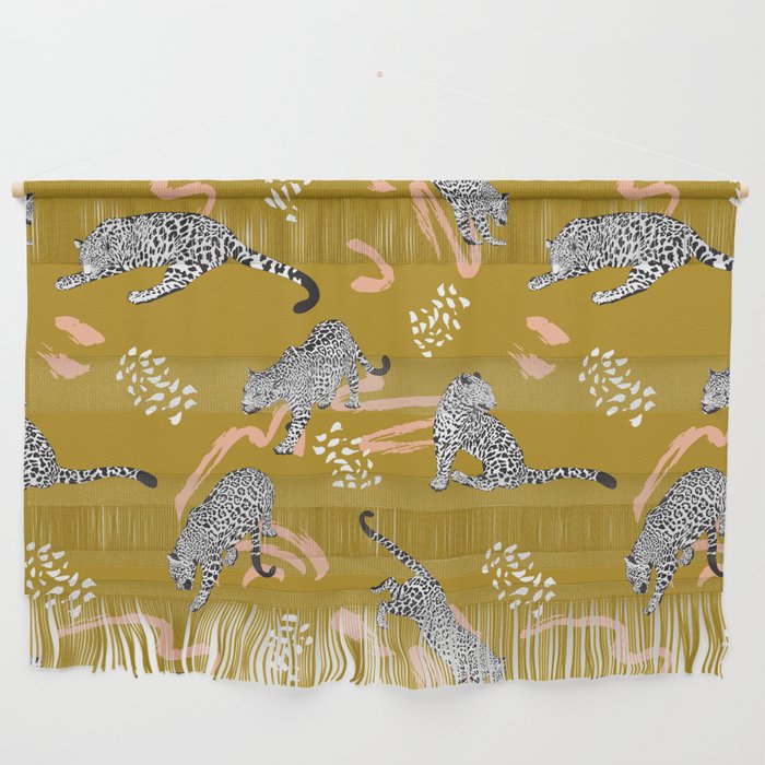 Leopards - Mustard Wall Hanging Gallery Image 1
