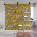 Leopards - Mustard Wall Mural Gallery Image 1