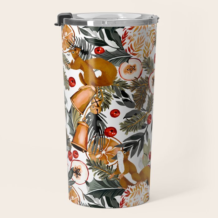 Squirrels on the Christmas tree I Travel Mug Gallery Image 3
