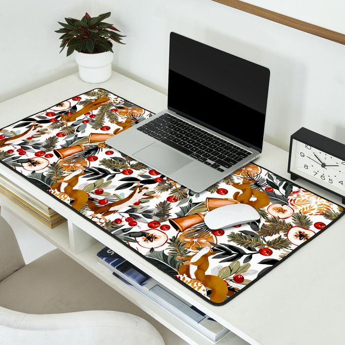 Squirrels on the Christmas tree I Desk Mat Gallery Image 2