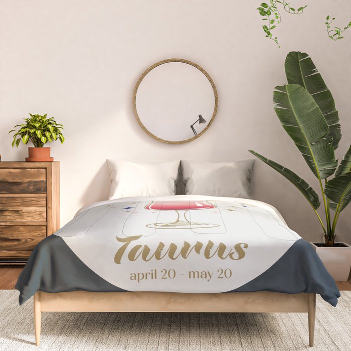 Mimosa Cocktail Zodiac Sign Comforter Gallery Image 3