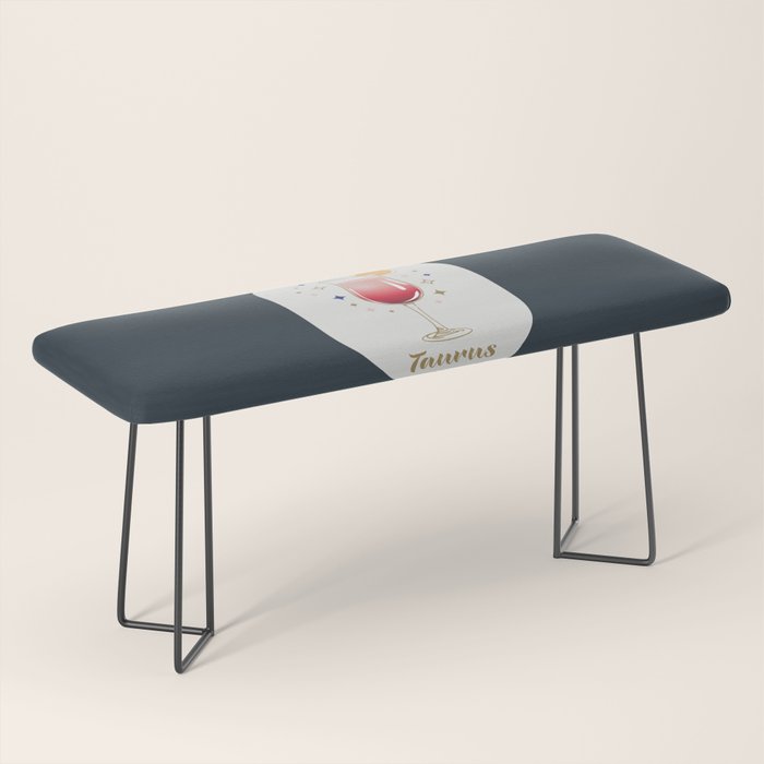 Mimosa Cocktail Zodiac Sign Bench Gallery Image 1